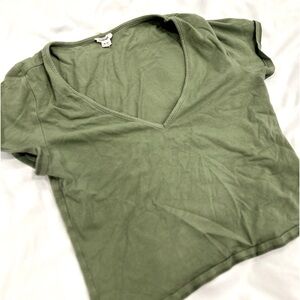 Garage - Green cropped top || Womens ||